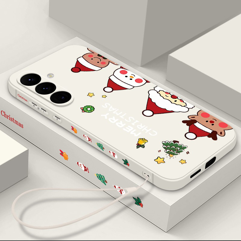Samsung Galaxy A55 - เคสโทรศัพท์ลายมนุษย์หิมะคริสต์มาสสำหรับ Samsung Galaxy A18 A57 A37