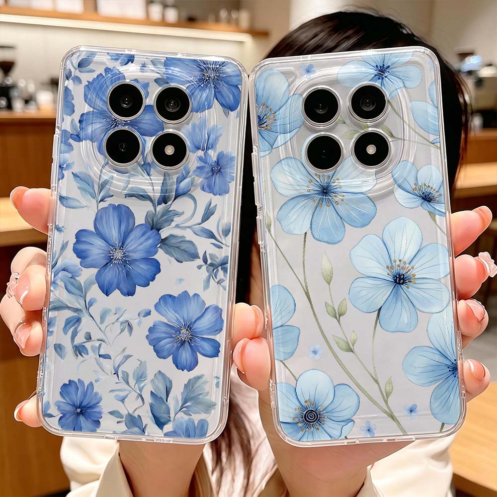 เคสโทรศัพท์ลายดอกไม้สีน้ำเงินส - Xiaomi Poco X6 บทวิจารณ์และราคา